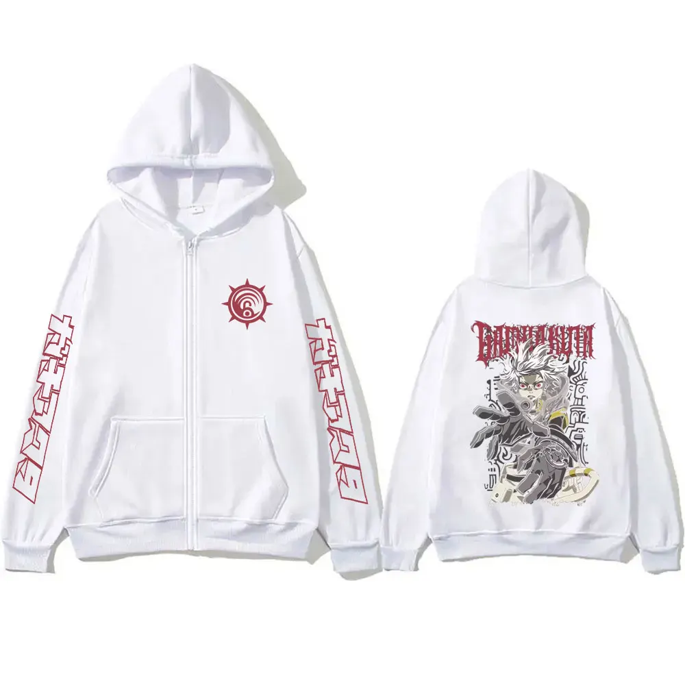 Anime Gachiakuta Rudo Graphic Zipper Hoodie Men Women Casual Oversized Zip Up Jacket Coat Male Cartoon Manga Cosplay Streetwear