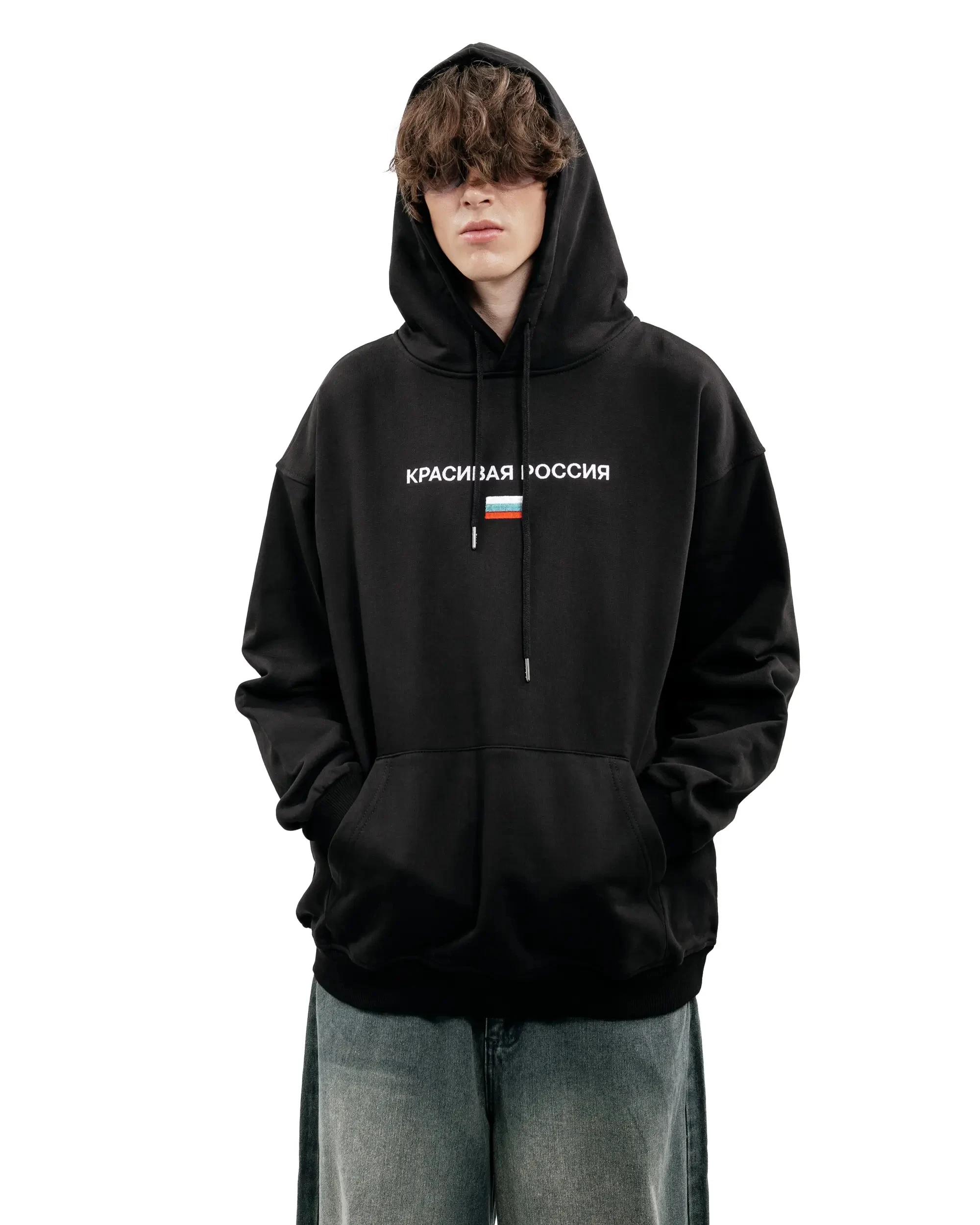 Harajuku Oversized Streetwear Pullover Men Hoodies Russia Graphic Print Hooded Sweatshirt Hip Hop Aesthetic Top Goth Y2k Clothes