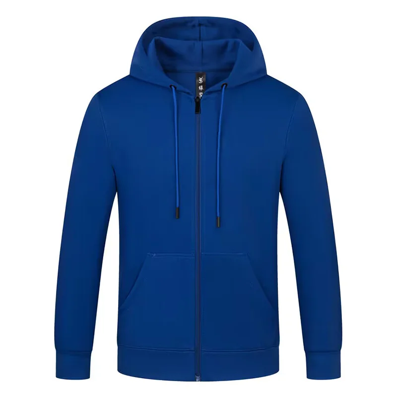 Customized/Designed Logo Zipper Hoodie Men's and Women's Long Sleeve Polyester Hoodie Printed Logo Casual Team Advertising Top