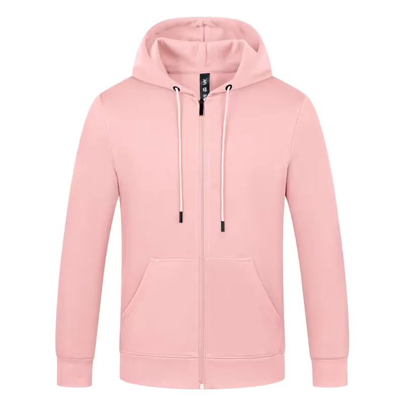 Customized/Designed Logo Zipper Hoodie Men's and Women's Long Sleeve Polyester Hoodie Printed Logo Casual Team Advertising Top