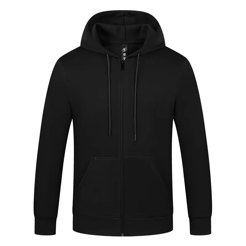 Customized/Designed Logo Zipper Hoodie Men's and Women's Long Sleeve Polyester Hoodie Printed Logo Casual Team Advertising Top