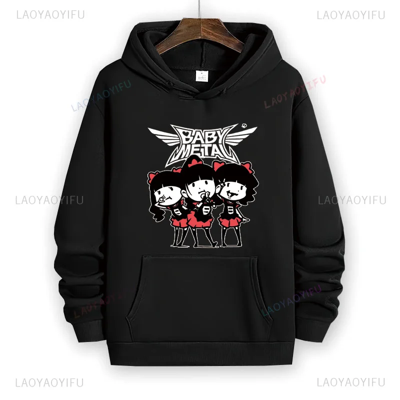 Babymetal Metal Galaxy Japan Death Metal Band Hoodies Men Casual Hoodies Pullovers Couple Streetwear New Autumn winter Hoodies