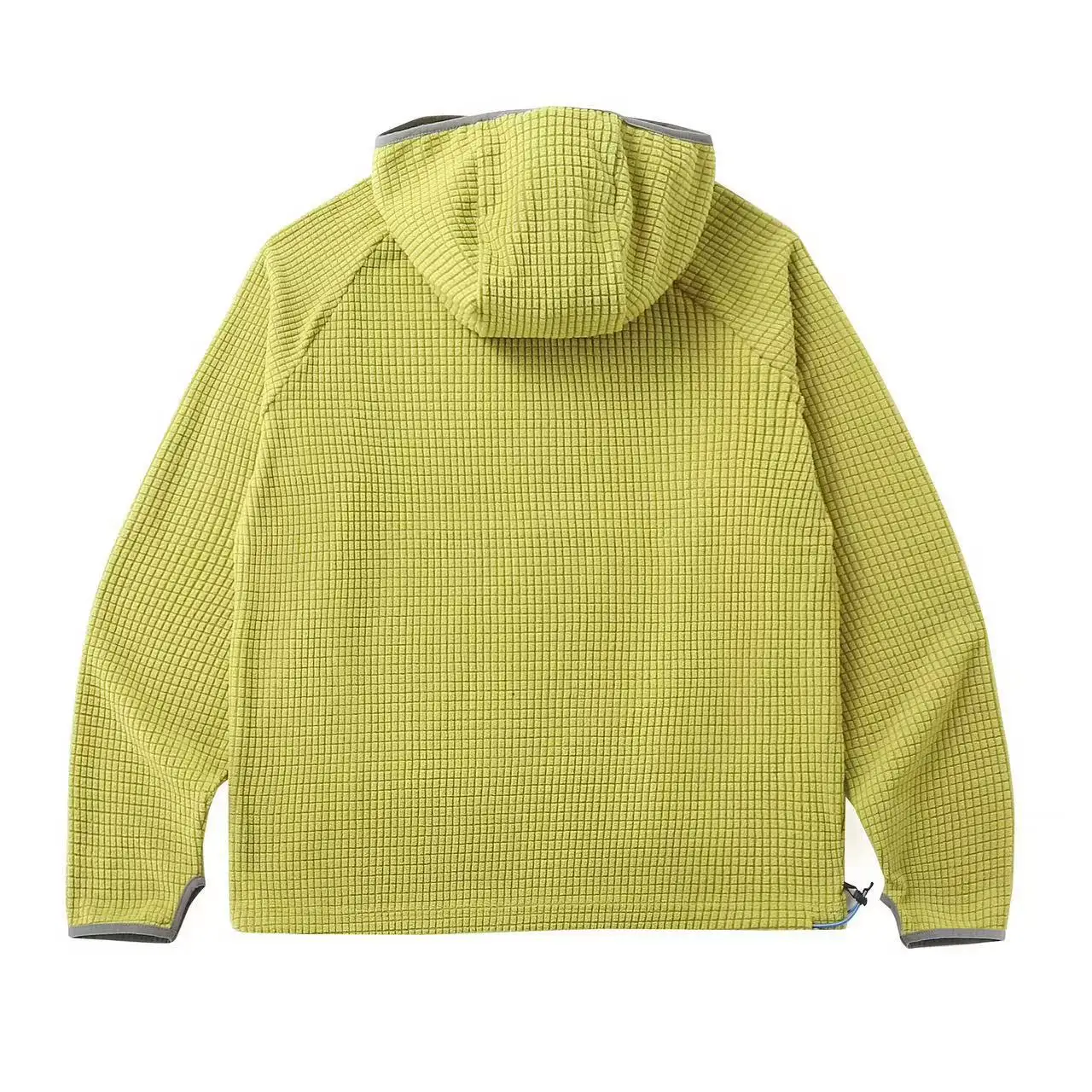 Unisex Waffle-Knit Fleece Hoodie – Warm & Breathable Outdoor Pullover for Autumn & Winter, Perfect for Couples & Active Wear