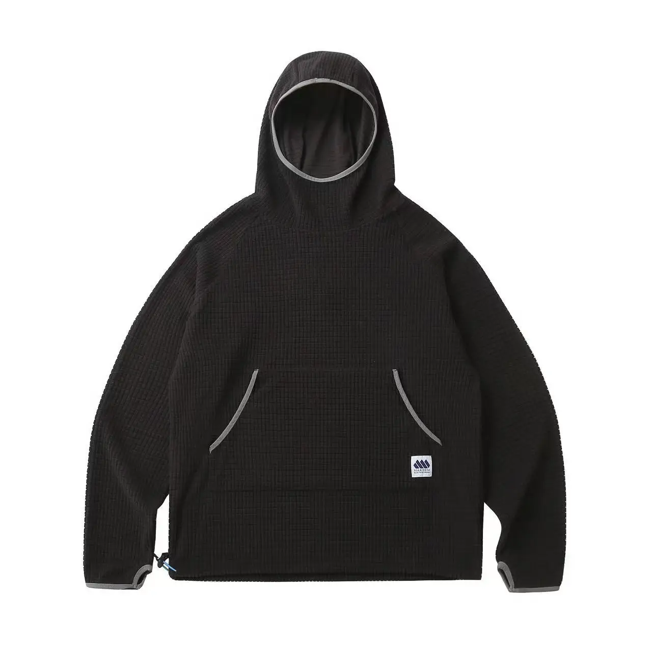 Unisex Waffle-Knit Fleece Hoodie – Warm & Breathable Outdoor Pullover for Autumn & Winter, Perfect for Couples & Active Wear