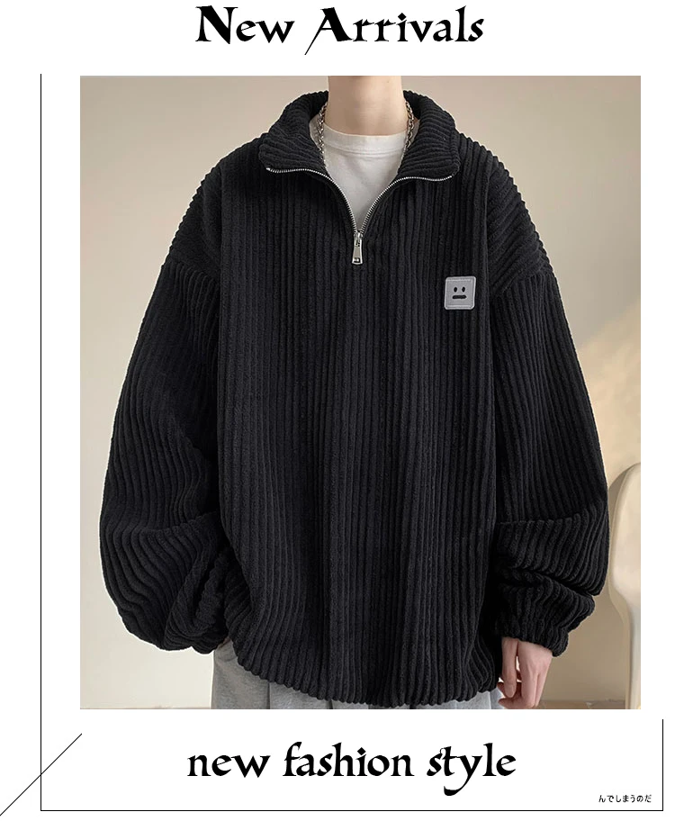 Men Harajuku Sweatshirts 2025 New Streetwear Unisex Couple Basic Pullover Outwear