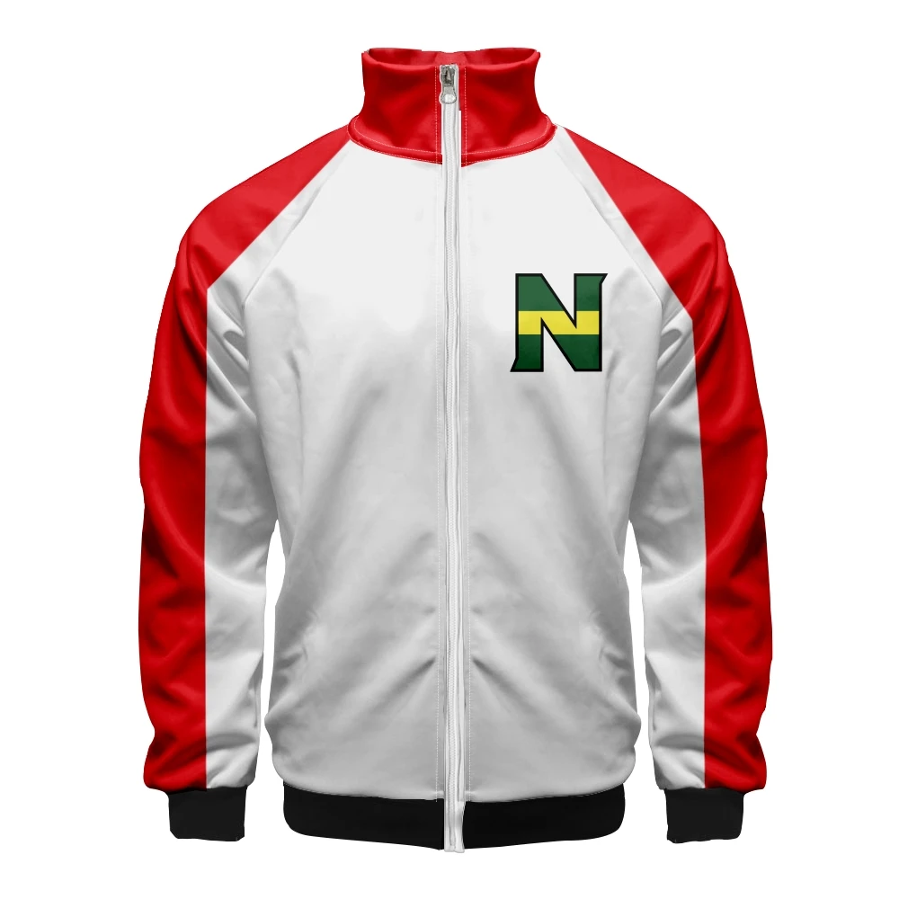 3D Print Anime Captain Tsubasa Ozora Tsubasa Kojiro Hyuga Costume Unisex Hoodie Zipper Hooded Jacket Soccer Jerseys Uniform
