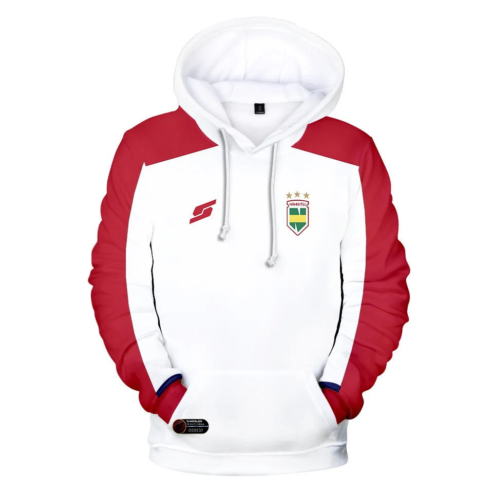 3D Print Anime Captain Tsubasa Ozora Tsubasa Kojiro Hyuga Costume Unisex Hoodie Zipper Hooded Jacket Soccer Jerseys Uniform
