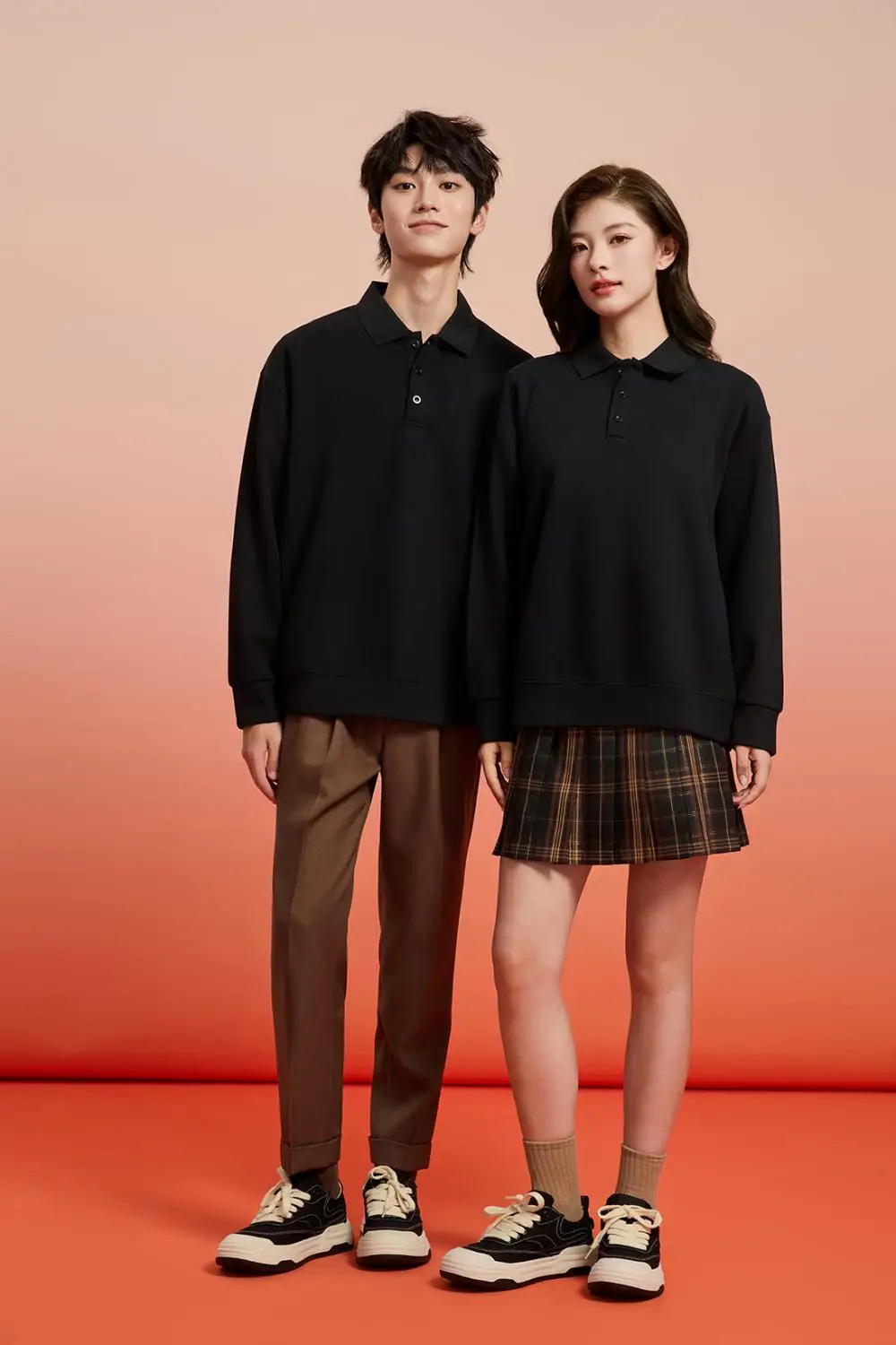 customized LOGO Premium Cozy Quarter Sweatshirts Unisex 310 gsm Velvet Polo Collar Quality Cotton Mens Sweatshirts LS-GT2516