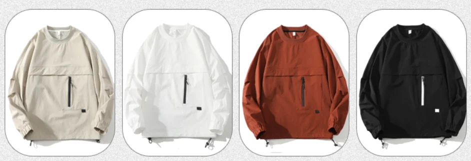 Autumn Spring 2024 Hoodies Sweatshirt For Men's Black White Hip Hop Punk Pullover Streetwear Casual Fashion Clothes OverSize 5XL
