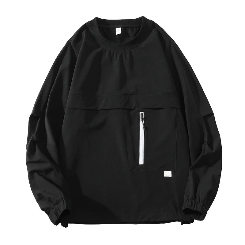 Autumn Spring 2024 Hoodies Sweatshirt For Men's Black White Hip Hop Punk Pullover Streetwear Casual Fashion Clothes OverSize 5XL