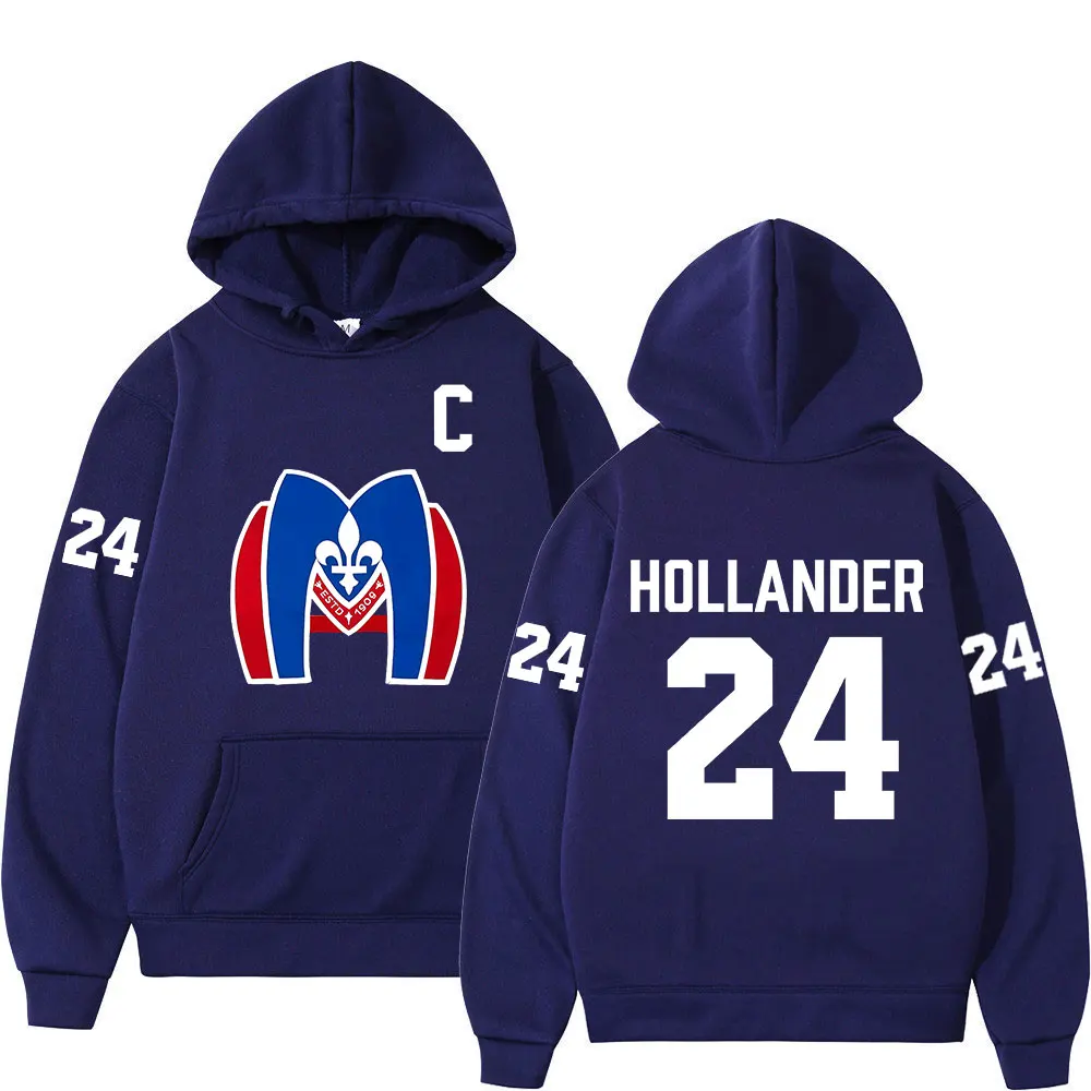 Heated Rivalry Shane Hollander 24 Montreal Metros Hoodies Men's Women Hip Hop Fashion Sweatshirts Casual Long Sleeves Pullovers