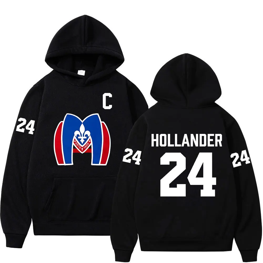 Heated Rivalry Shane Hollander 24 Montreal Metros Hoodies Men's Women Hip Hop Fashion Sweatshirts Casual Long Sleeves Pullovers