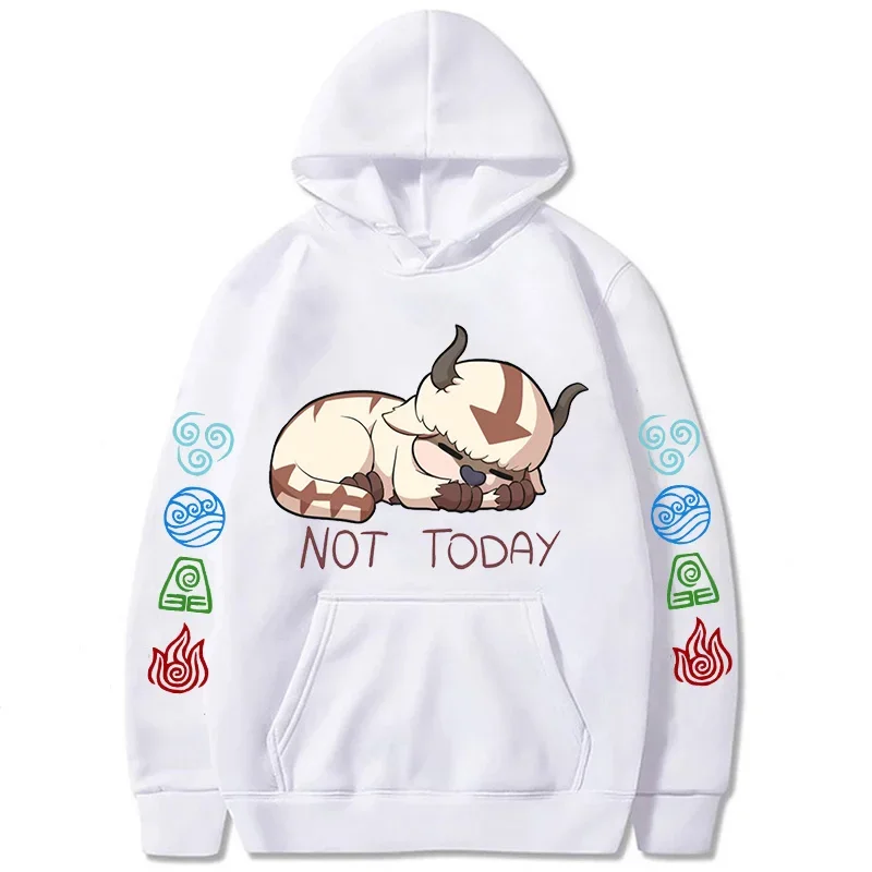 90s Casual Sweatshirts Avatar The Last Airbender Y2k Mens Hoodies Streetwear Hip Hop Harajuku Pullovers Fashion Mange Clothes