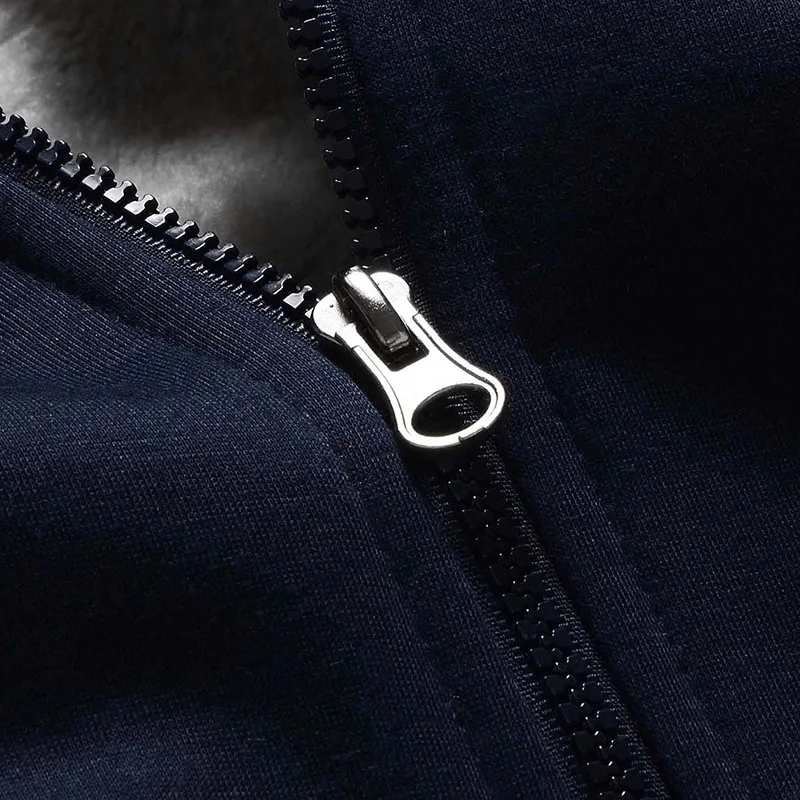 2025 New Men Hoodies Winter Thick Warm Fleece Zipper Men Hoodies Coat Sportwear Male Streetwear Hooded Sweatshirts Men M-5XL