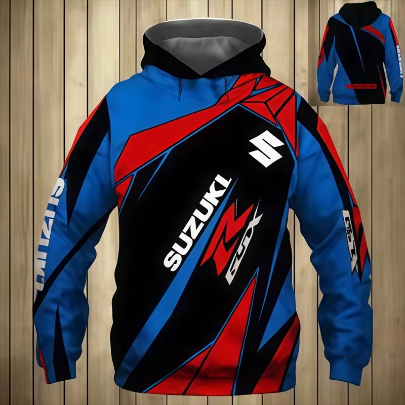 Suzuki 3D Print Men's Sports Hoodie Fashion Street Casual Men's Sweatshirt Jacket 2026