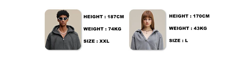 ZODF Trendy 2025 Heavy Weight 445gsm Zipper Hoodies For Man Unisex Casual Zip-up Hooded SweatShirts Coats HY1102