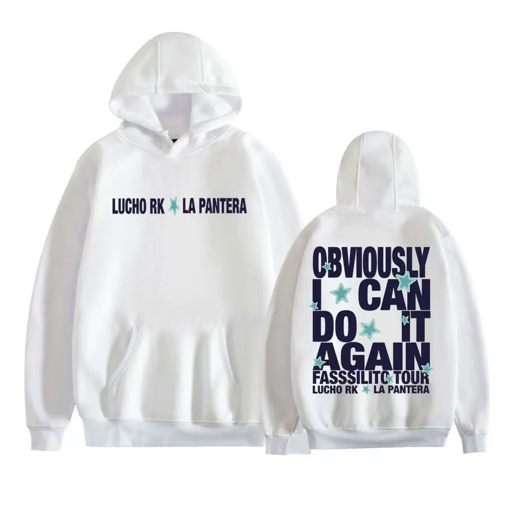 Lucho Rk La Pantera Fasssilito Tour 2026 Print Hoodies Men Women Fashion Trend Gothic Sweatshirts Casual High Quality Pullovers