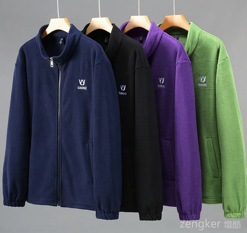 Autumn fleece Sweatshirts men's new double-sided fleece oversized fleece jacket 12xl 190kg 11XL zip up sweatshirt