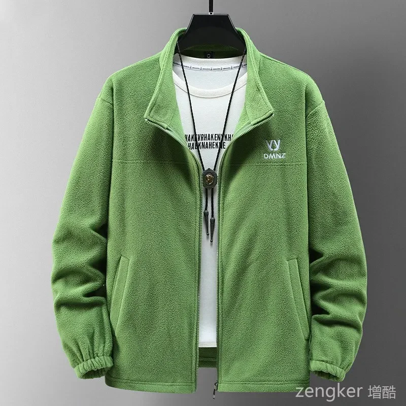 Autumn fleece Sweatshirts men's new double-sided fleece oversized fleece jacket 12xl 190kg 11XL zip up sweatshirt