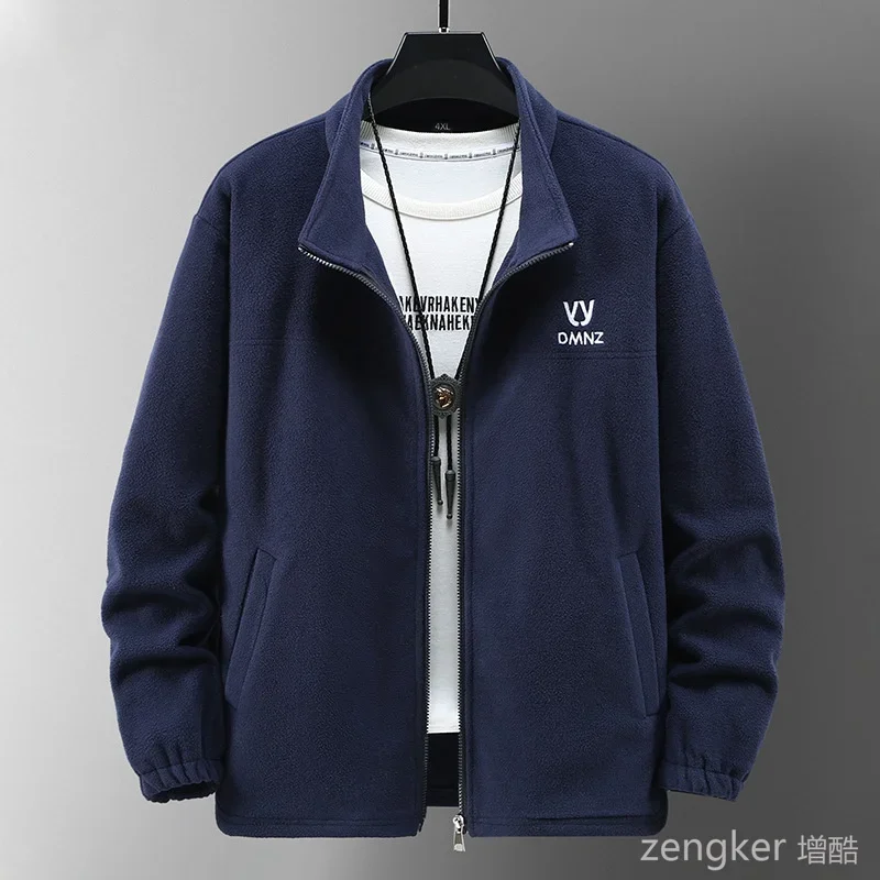 Autumn fleece Sweatshirts men's new double-sided fleece oversized fleece jacket 12xl 190kg 11XL zip up sweatshirt