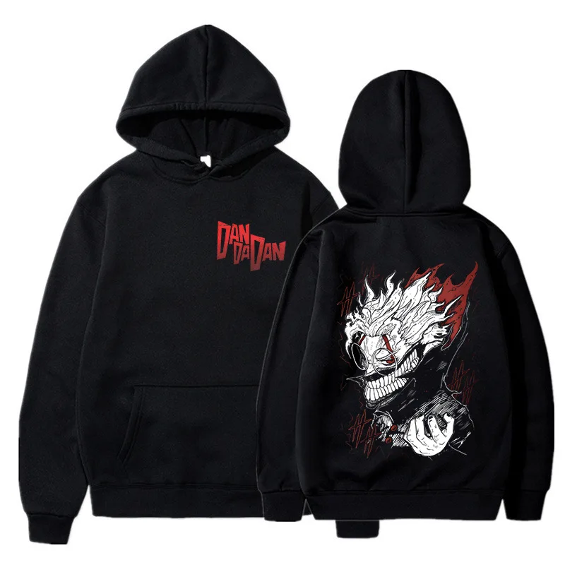 Anime DANDADAN Hoodies Manga Ayase Momo Okarun Hoodie Men Women Casual Hoodie Fashion Streetwear Dan Da Dan Hooded Sweatshirts