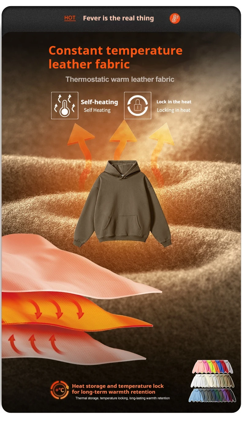 European-and-American-Street-Fashion-Autumn-Men's-Solid-Color-Loose-Thick-Hooded-Sweatshirt-Neutral-Plus-Velvet-Sweatshirt