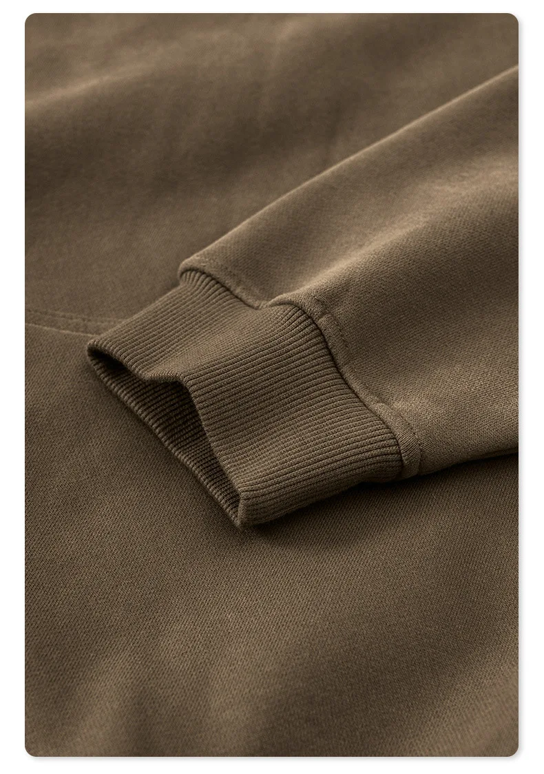 European-and-American-Street-Fashion-Autumn-Men's-Solid-Color-Loose-Thick-Hooded-Sweatshirt-Neutral-Plus-Velvet-Sweatshirt