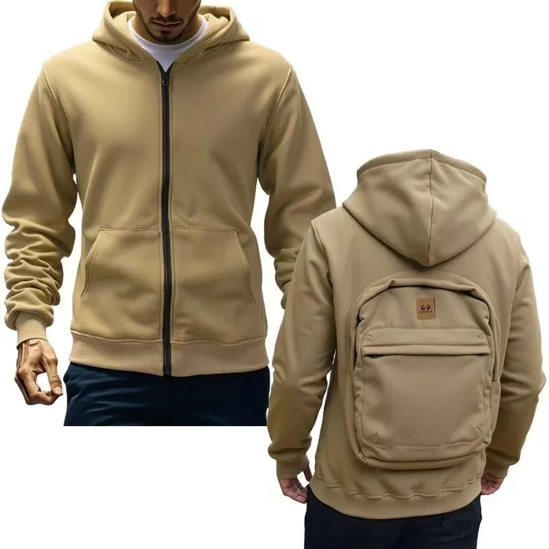 New Top Fashion Loose Autumn/Winter Product American Fashion Backpack Integrated Fashion Casual Men's and Women's Cotton Hoodies