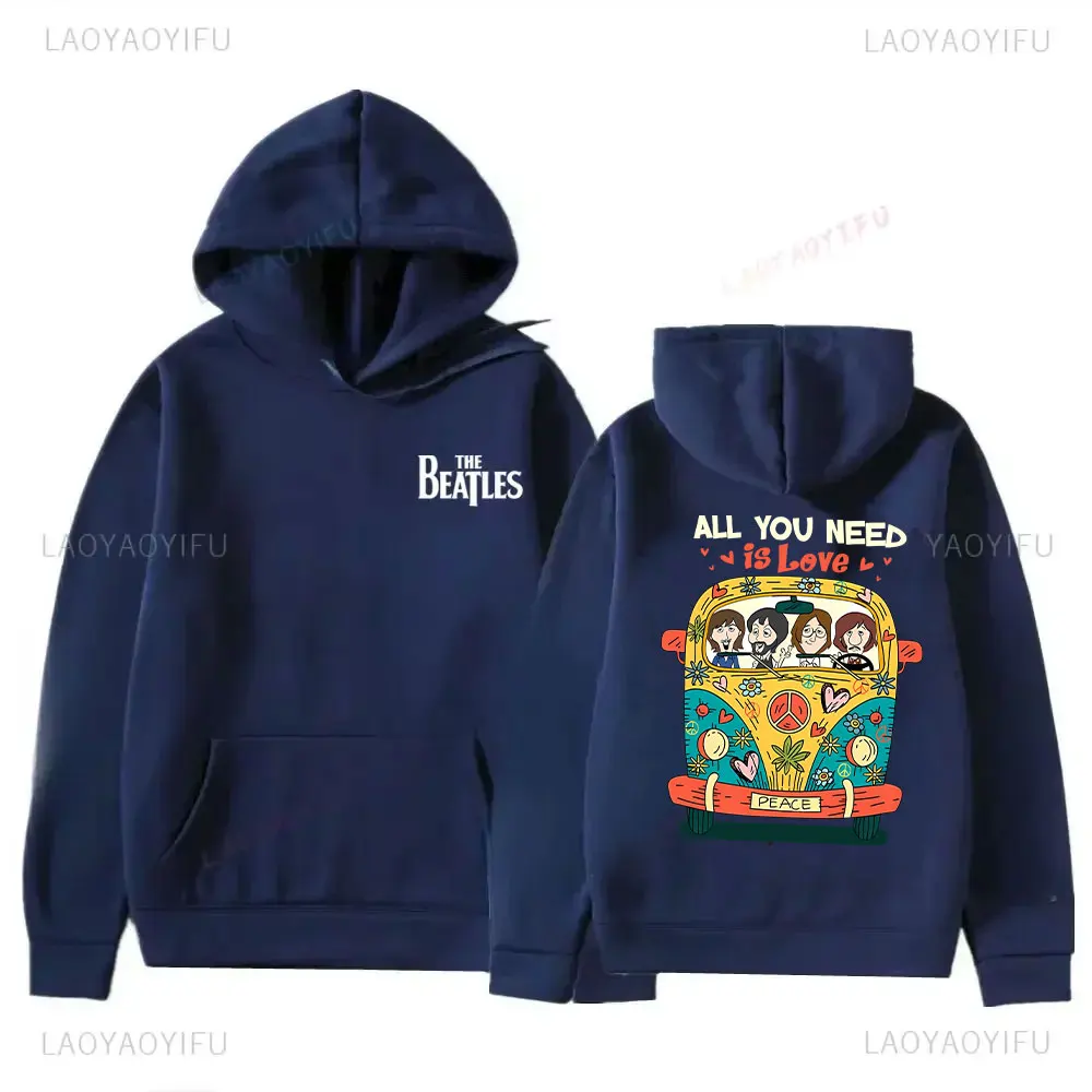 The B-Beatles Band Round Neck Hoodie Women's Hooded Hoodie European and American Rock Casual Hooded New in Hoodies & Sweatshirts