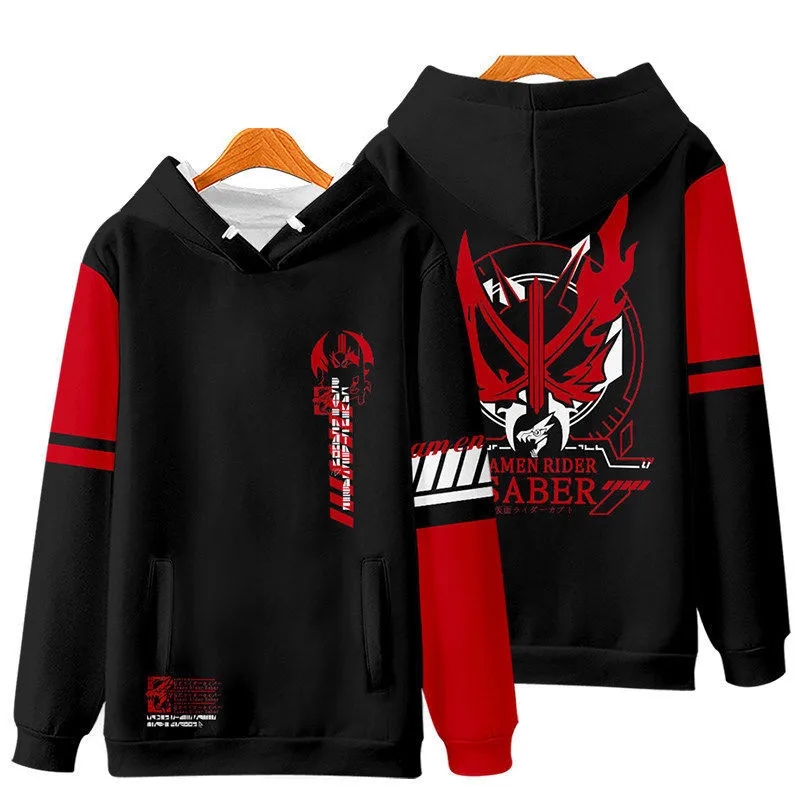 Masked Rider EVOL Print Men/Women Autumn Fashion Anime Hoodies Sweatshirt Long Sleeves Pullover Jackets Harajuku Cosplay Coats