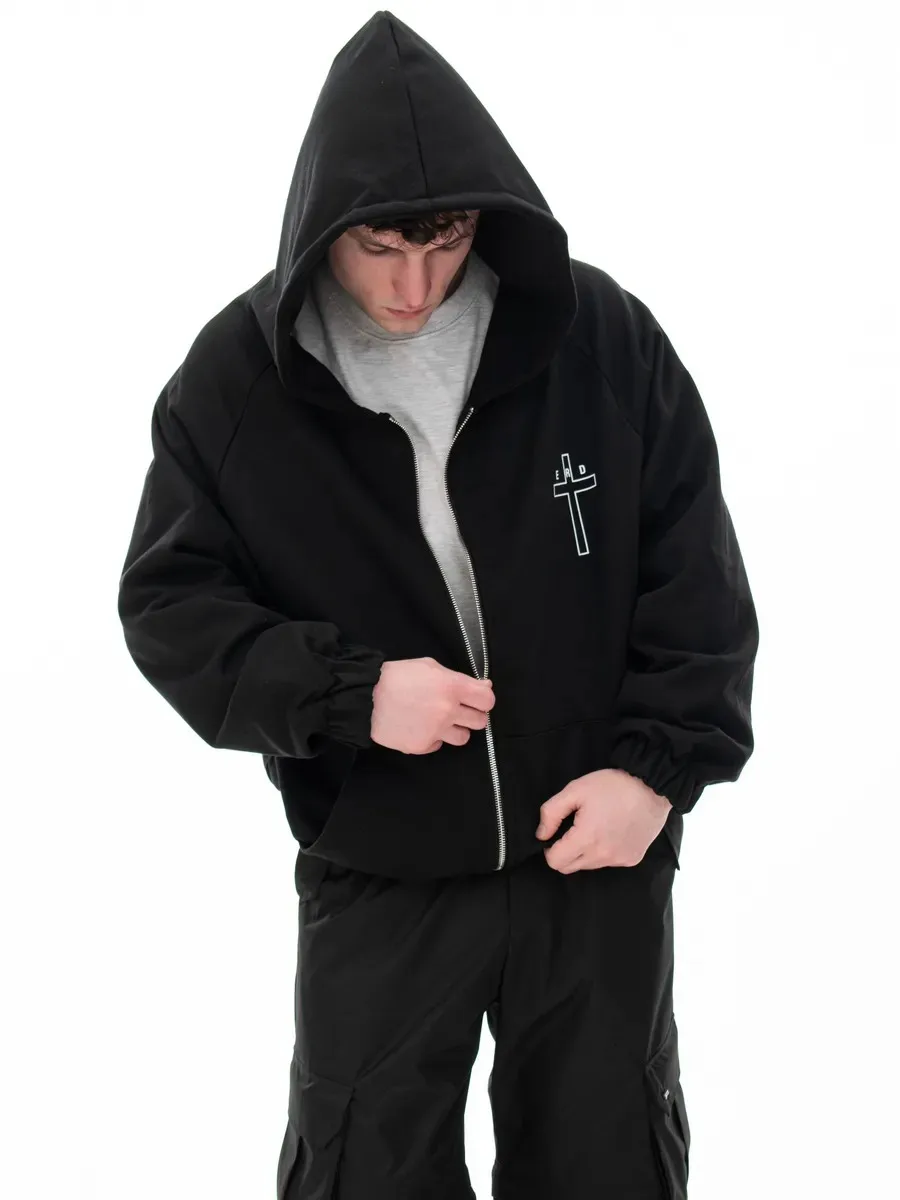 Y2k American Trendy Letter Printing Hoodies Men Grunge Hip Hop Streetwear Sweatshirt Tops Goth Oversized Hoodie Men Clothing