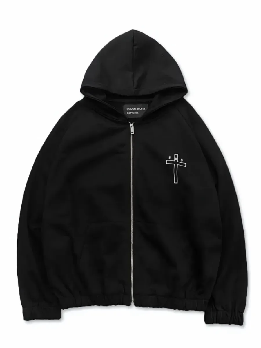 Y2k American Trendy Letter Printing Hoodies Men Grunge Hip Hop Streetwear Sweatshirt Tops Goth Oversized Hoodie Men Clothing