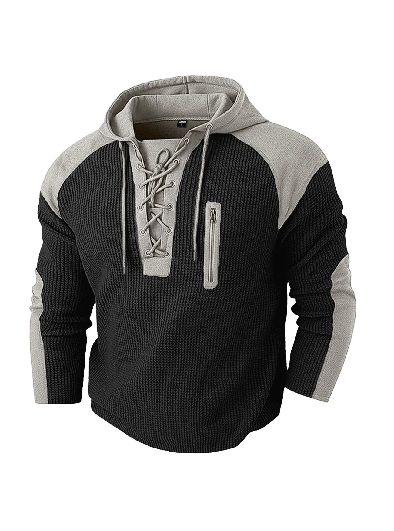 Autumn and Spring New Fashion Trend American Vintage Hooded Sports Sweatshirt Men's Casual Loose Plus Size High Quality Top