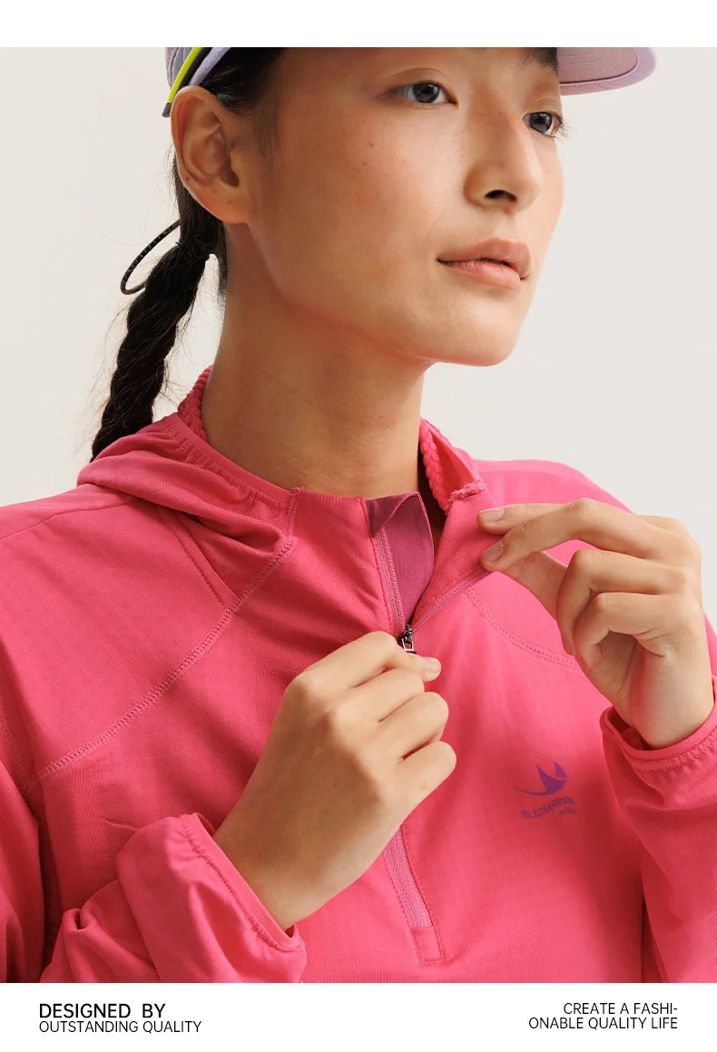 Outdoor Lightweight Quick Dry High Elastic Fabric Sports Hoodie Men Women Casual Hiking Cycling Hooded Sweatshirts Couple TShirt