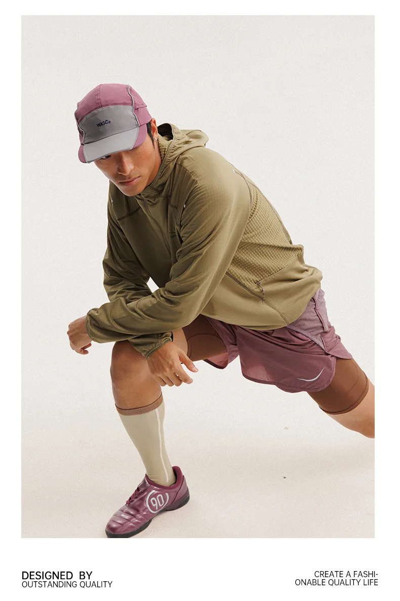 Outdoor Lightweight Quick Dry High Elastic Fabric Sports Hoodie Men Women Casual Hiking Cycling Hooded Sweatshirts Couple TShirt