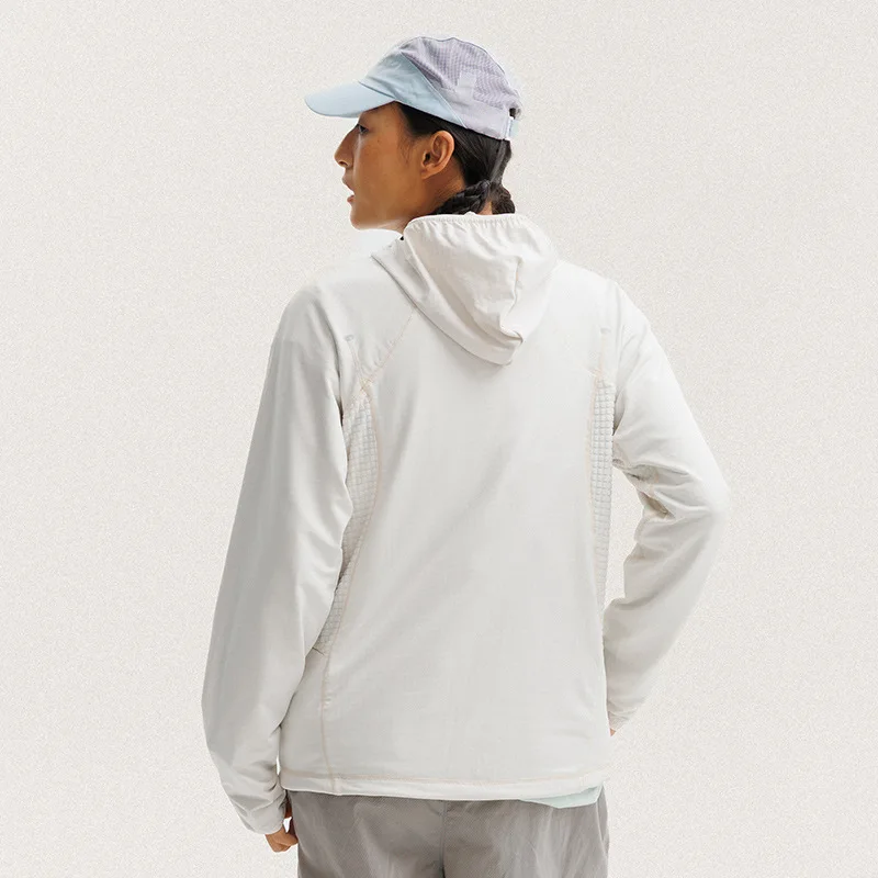 Outdoor Lightweight Quick Dry High Elastic Fabric Sports Hoodie Men Women Casual Hiking Cycling Hooded Sweatshirts Couple TShirt