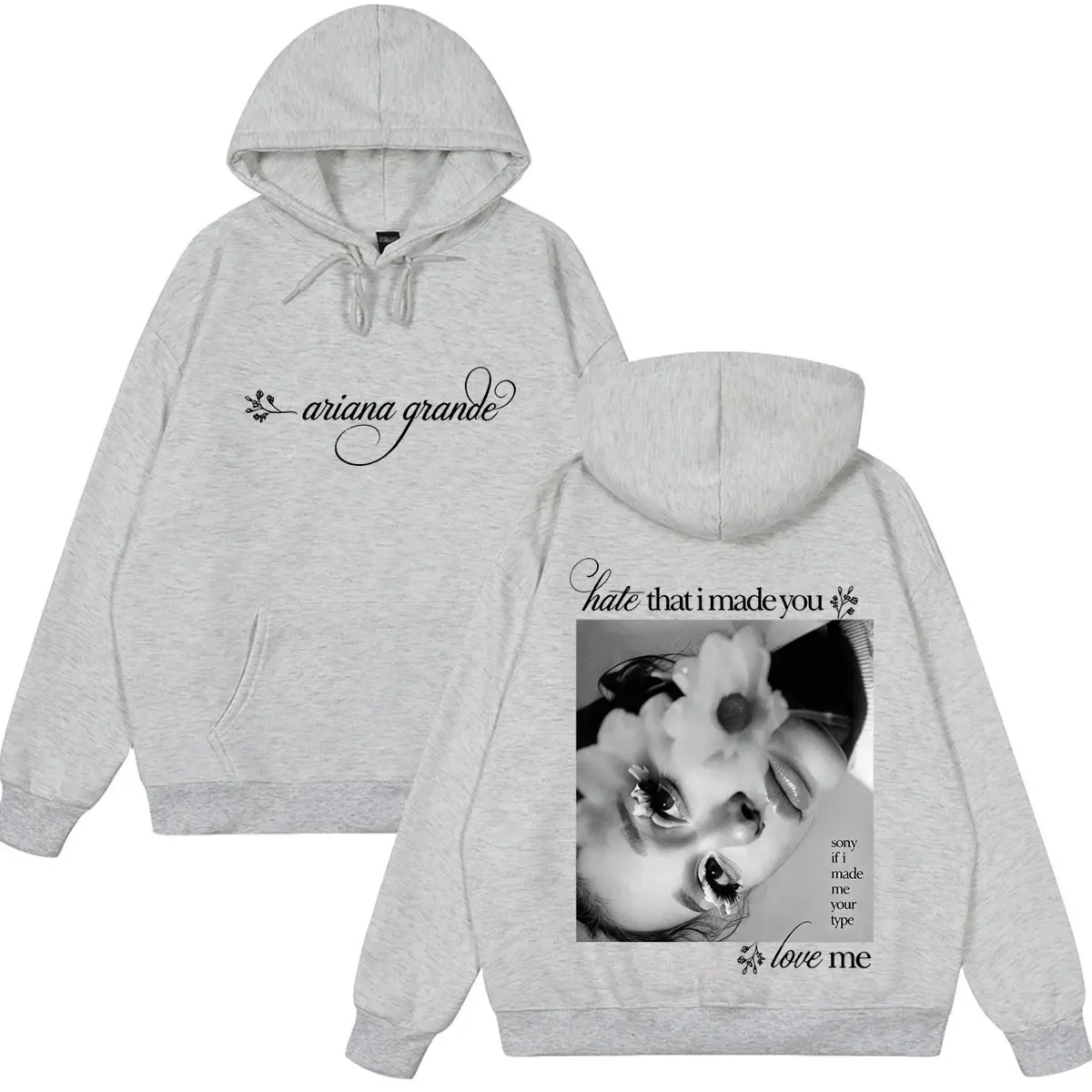 Ariana Grande Petal Album Tour 2026 Print Hoodie Men Women Fashion Clothing Pullover Winter Loose Casual Vintage Sweatshirt Tops