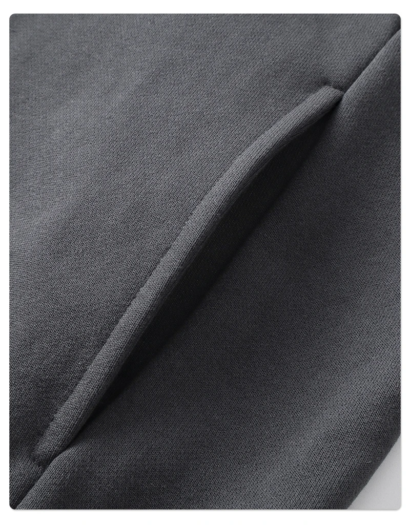 ZODF Fashion 2025 Autumn Man Solid 430gsm Zipper Hoodies For Men Unisex Heavy Weight Loose Stand Collar Coats HY1101