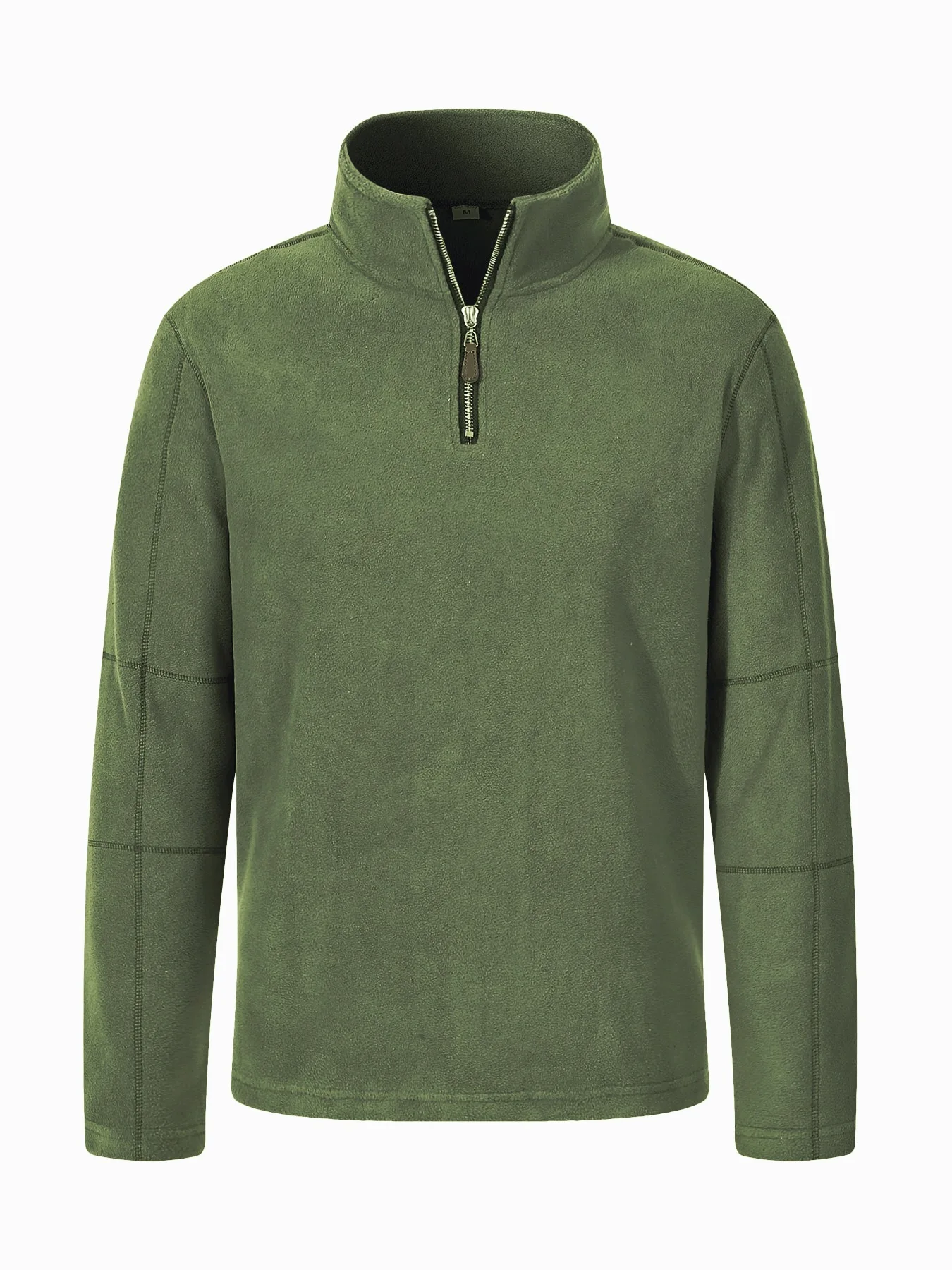 Quality Men's Thicken Warm Polar Fleece Hoodies Fashion Stand Collar Half-zip Pullovers Autumn Winter Casual Sweatshirts for Men