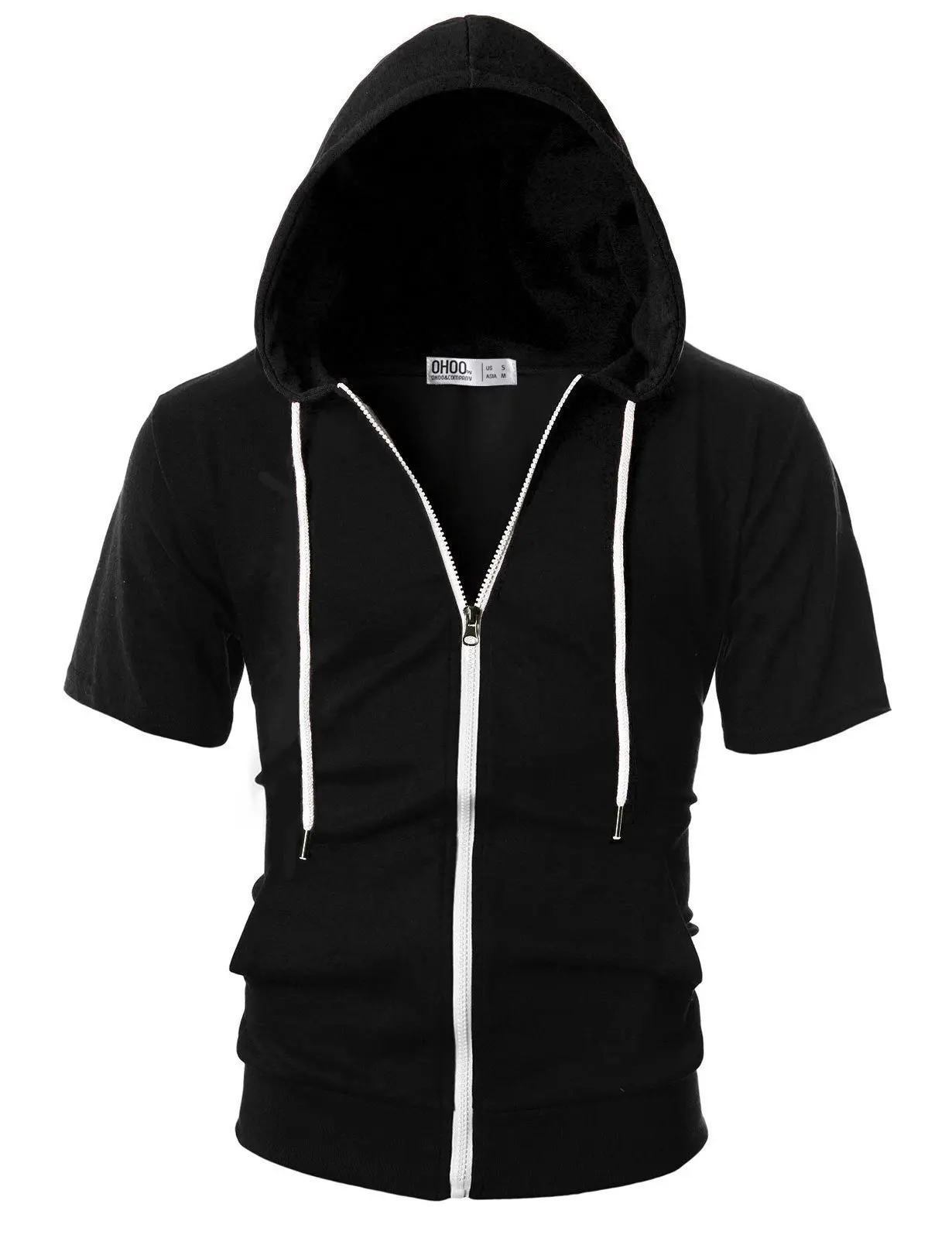 New 2026 Men's Casual Sweatshirts Short Sleeve Hoodies JacketS Solid Slim Zip Man SportS Tops Comfotable Outdoor Clothes for Men