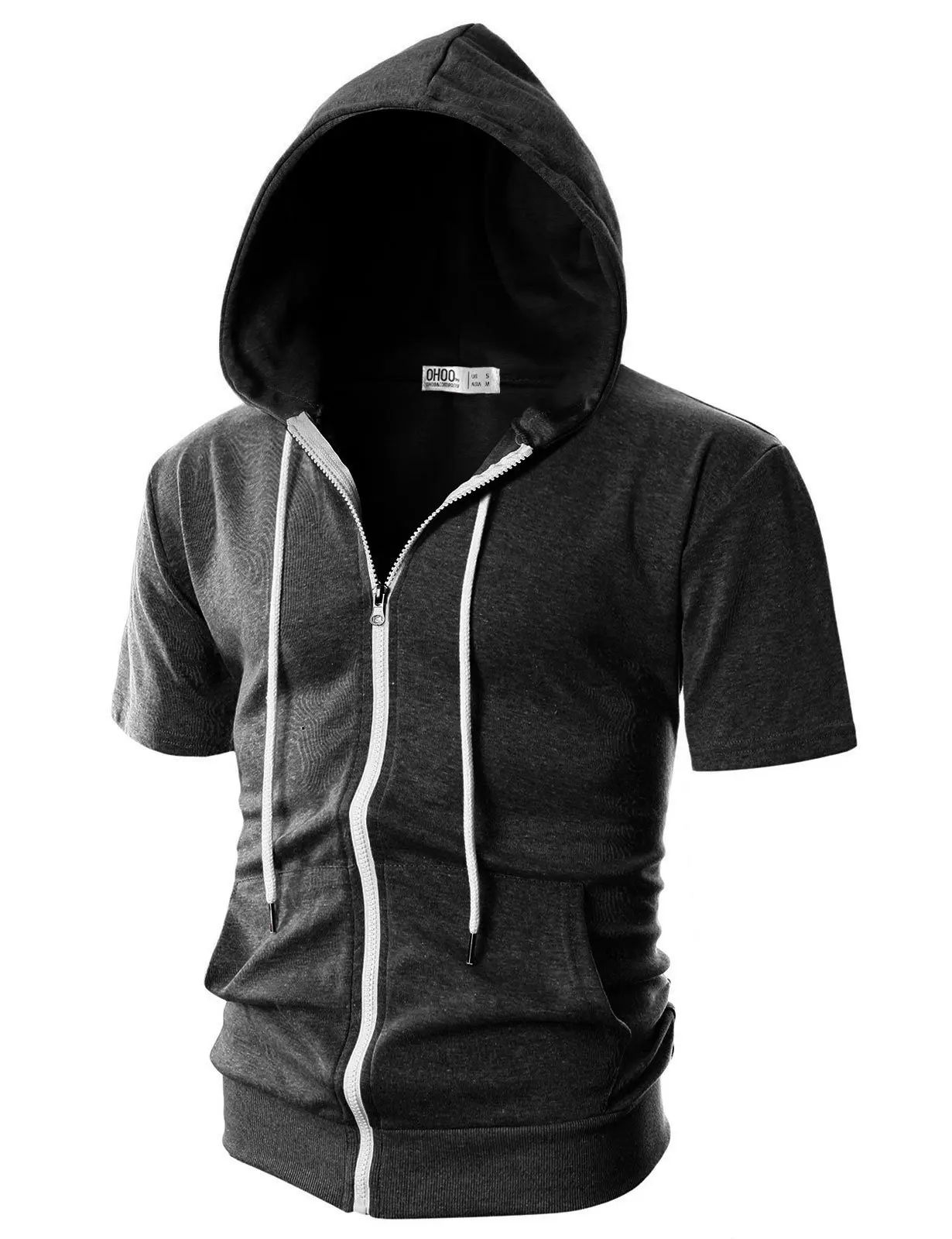 New 2026 Men's Casual Sweatshirts Short Sleeve Hoodies JacketS Solid Slim Zip Man SportS Tops Comfotable Outdoor Clothes for Men