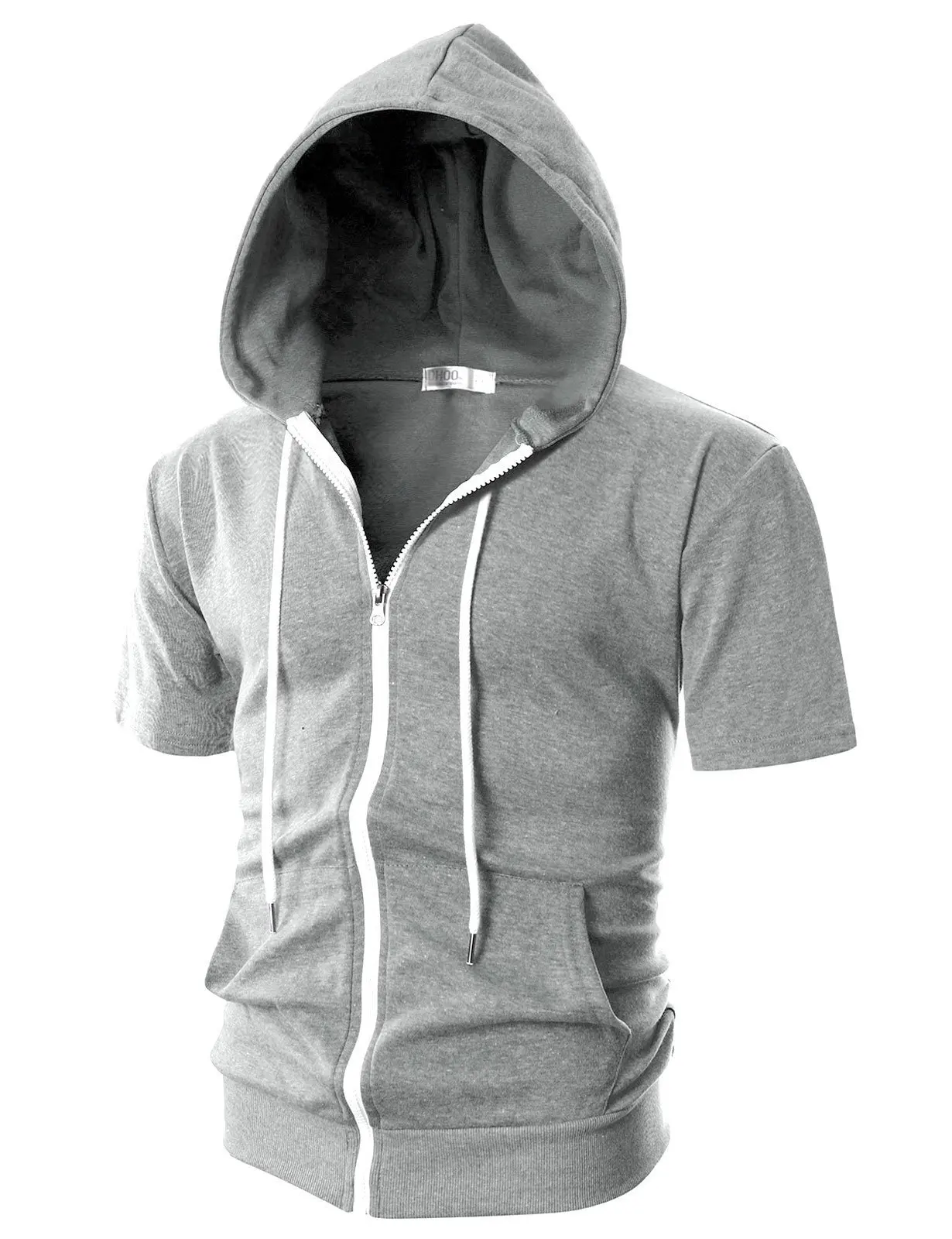 New 2026 Men's Casual Sweatshirts Short Sleeve Hoodies JacketS Solid Slim Zip Man SportS Tops Comfotable Outdoor Clothes for Men