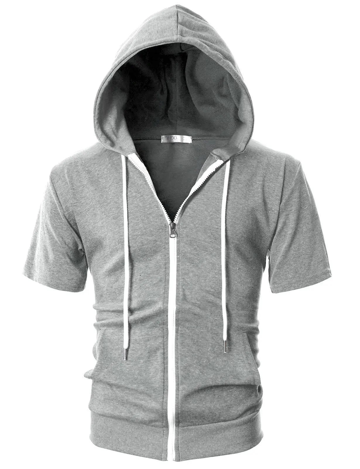 New 2026 Men's Casual Sweatshirts Short Sleeve Hoodies JacketS Solid Slim Zip Man SportS Tops Comfotable Outdoor Clothes for Men