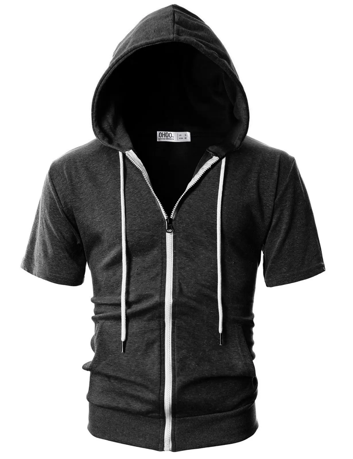 New 2026 Men's Casual Sweatshirts Short Sleeve Hoodies JacketS Solid Slim Zip Man SportS Tops Comfotable Outdoor Clothes for Men