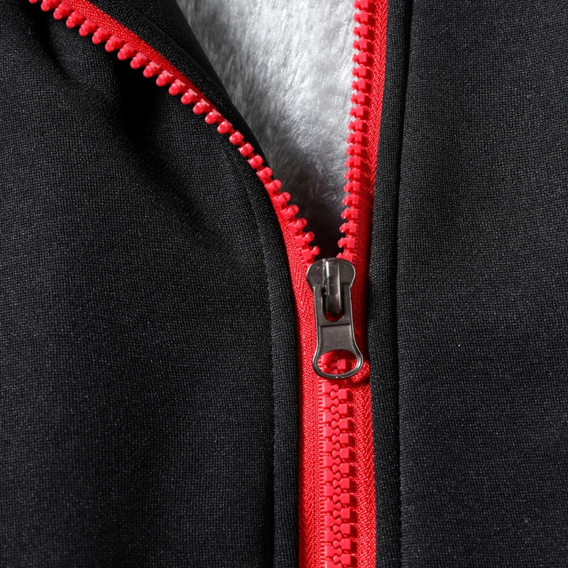 Men's Hoodie Winter Thick Warm Fleece Zipper Sweatshirts Casual Hoodies Daily Coat Sportwear Male Streetwear Hoodies Unisex