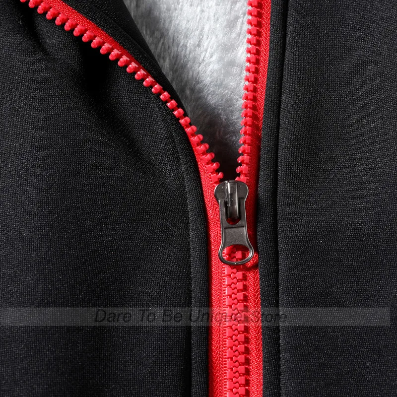 Men's Hoodie Winter Thick Warm Fleece Zipper Sweatshirts Casual Hoodies Daily Coat Sportwear Male Streetwear Hoodies Unisex
