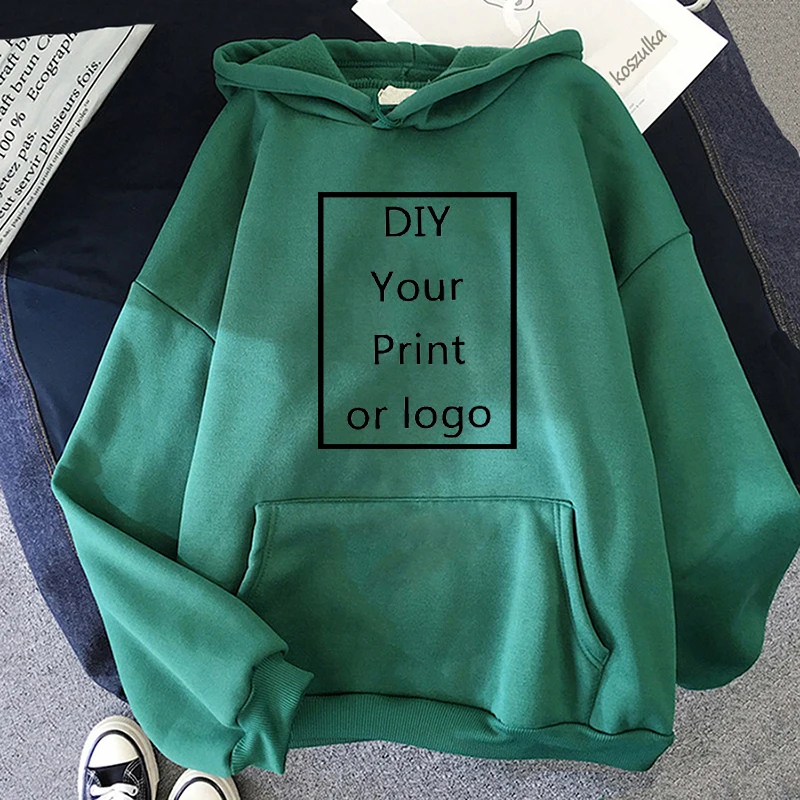 Custom Hoodie Printed Men Women Loose Casual Sweater Clothing Fashion Warm Fleece Hoodies Personality Customized Sweatshirt