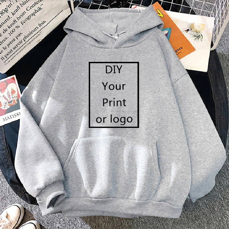 Custom Hoodie Printed Men Women Loose Casual Sweater Clothing Fashion Warm Fleece Hoodies Personality Customized Sweatshirt