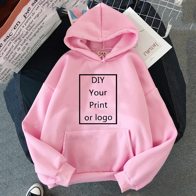 Custom Hoodie Printed Men Women Loose Casual Sweater Clothing Fashion Warm Fleece Hoodies Personality Customized Sweatshirt