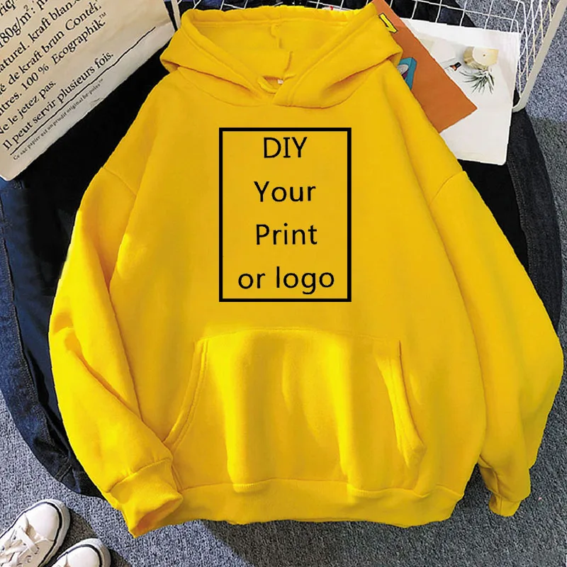 Custom Hoodie Printed Men Women Loose Casual Sweater Clothing Fashion Warm Fleece Hoodies Personality Customized Sweatshirt